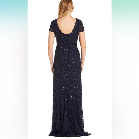 Adrianna Papell Short Sleeve Dress Size 2Petite - Picture 3 of 10